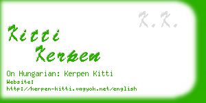 kitti kerpen business card